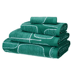 MissPrint Trees Cotton Towel Aqua